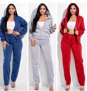 FAUX FUR JOGGERS SETS